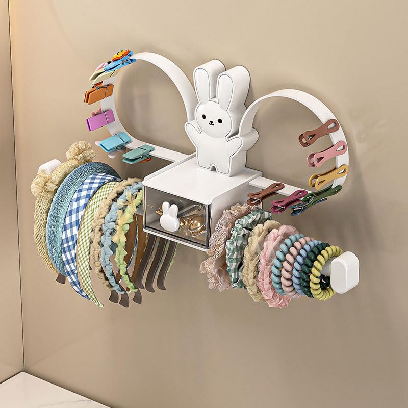 HASTHIP® Headband Holder Stand Scrunchie Organizer, Girls Hair Accessories Organizer Storage for Headband Hairband Hair Ties, Adhesive Scrunchy Holder Scrunchie Storage HASTHIP® Headband Holder Stand Scrunchie Organizer, Girls Hair Accessories Organizer Storage for Headband Hairband Hair Ties, Adhesive Scrunchy Holder Scrunchie Storage